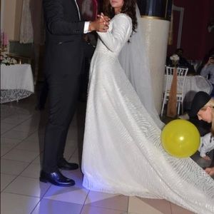 Fully beaded wedding dress